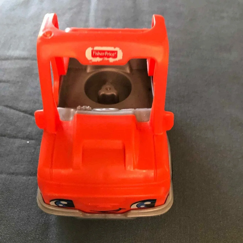 Fisher‎ Price Little People Orange Jeep Help A Friend Pick Up Truck